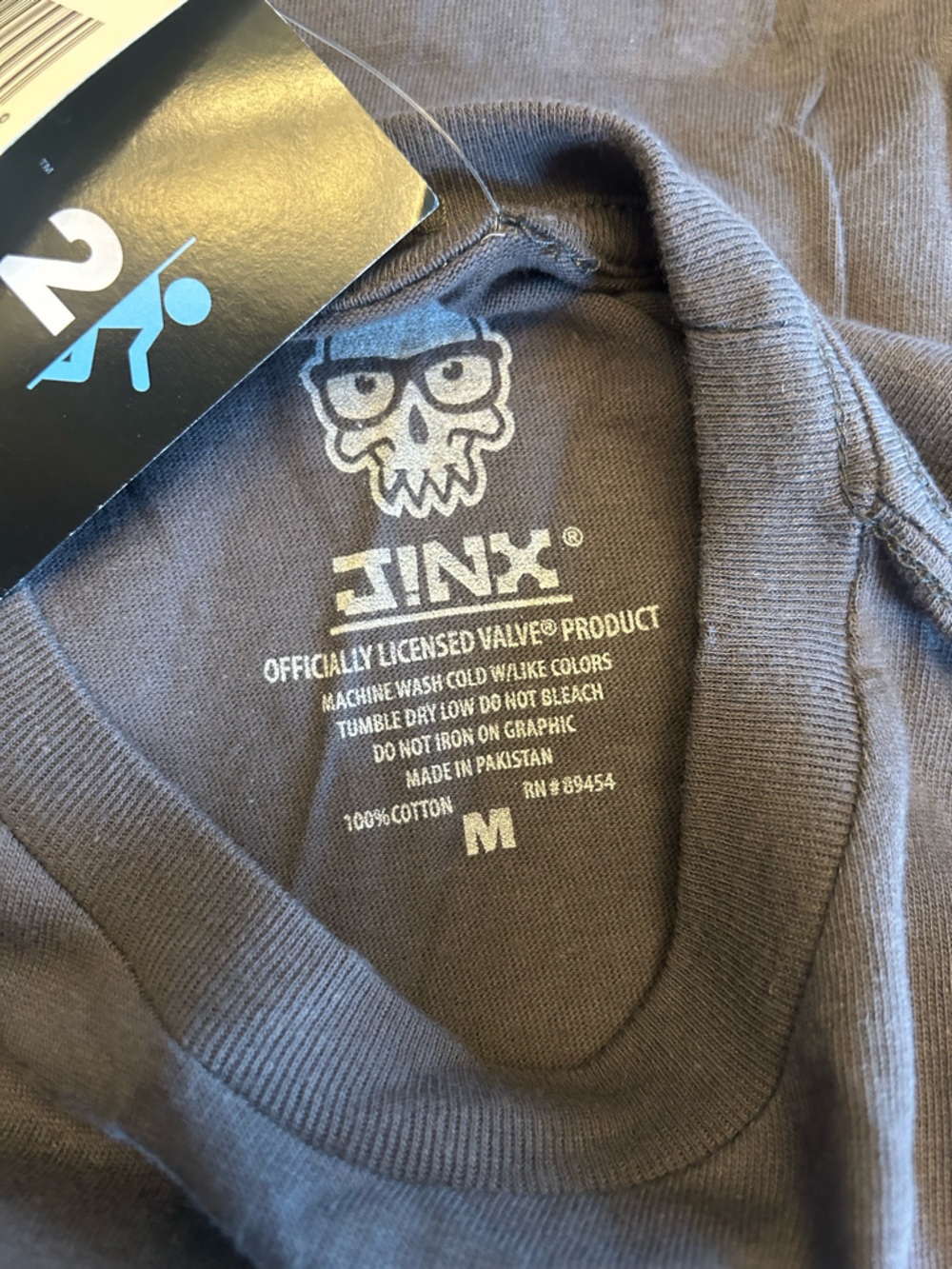NWT 2011 Jinx Portal 2 Promo T-Shirt Tee Atlas and P-Body Grey Size Medium - Picture 4 of 5